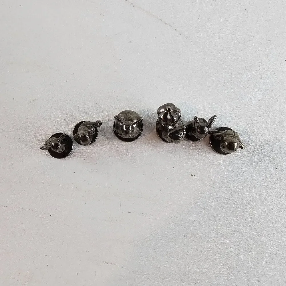 Pokemon Monopoly Metal Tokens Lot of 6 Pikachu Eevee Squirtle Charmander Bulb